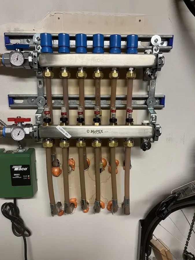 Plumber performing Leak Detection at a residential property in Fryeburg